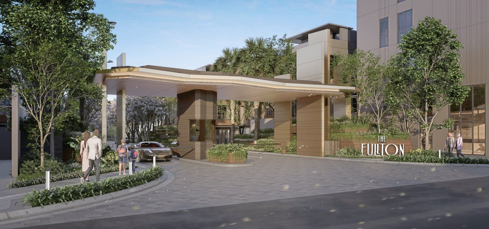 Cổng vào Khu đô thị cao cấp The Fullton CapitaLand tại Hưng Yên, phát triển bởi CapitaLand Development.