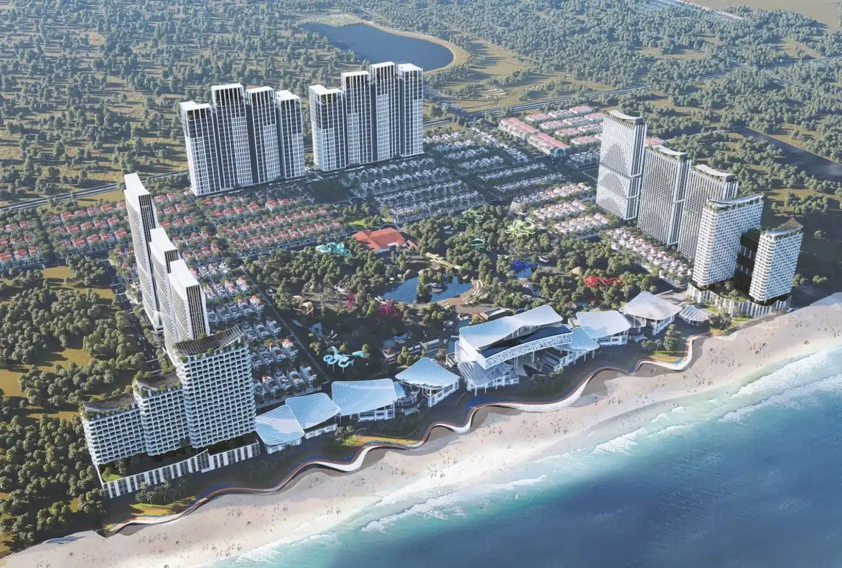 Toàn cảnh dự án Blanca City – tổ hợp nhà ở, nghỉ dưỡng, giải trí quy mô 96 ha tại Vũng Tàu.