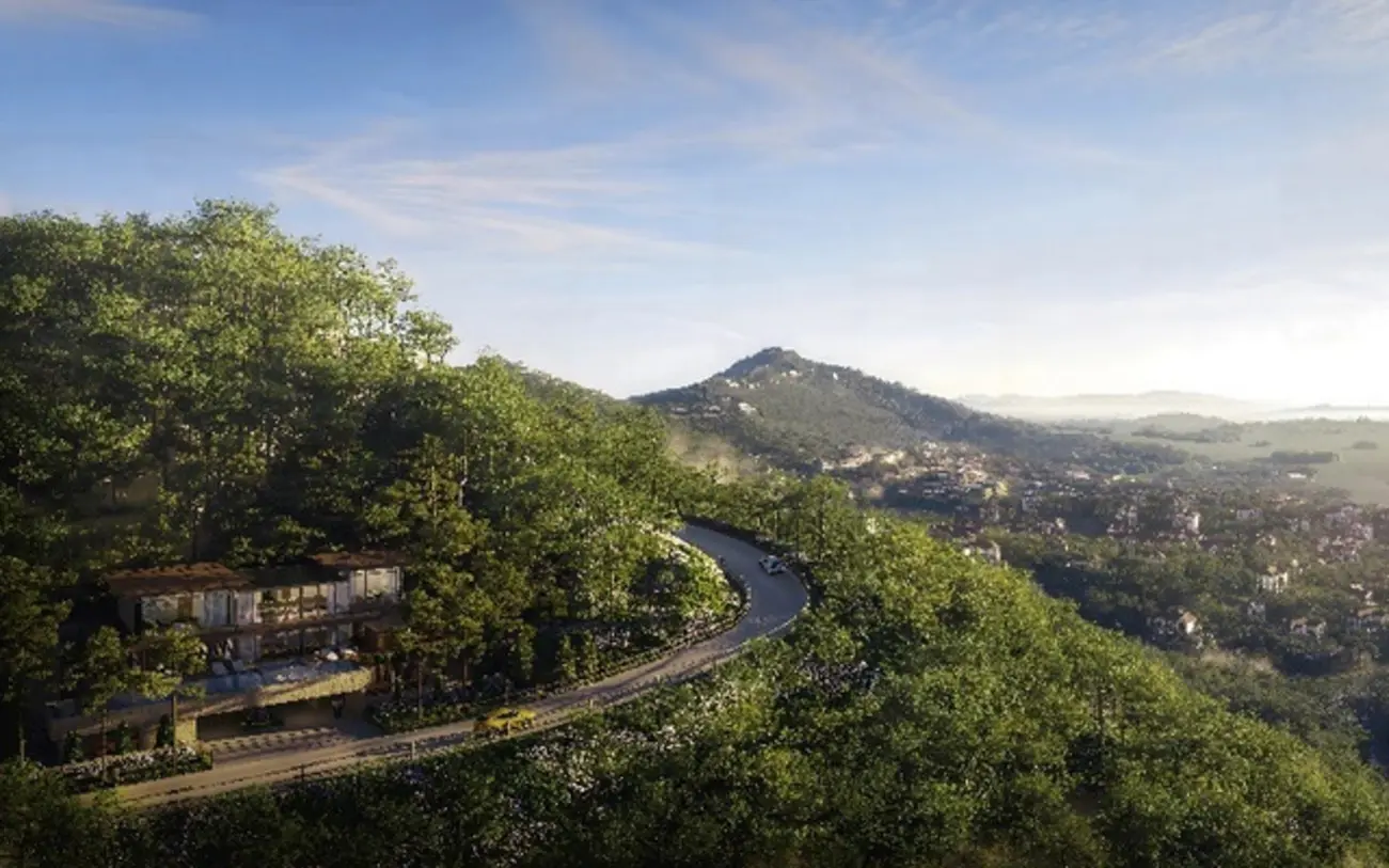 Biệt Thú Thanh Xuân Valley hòa mình vào thiên nhiên rừng núi, tạo nên không gian sống đẳng cấp và yên bình.
