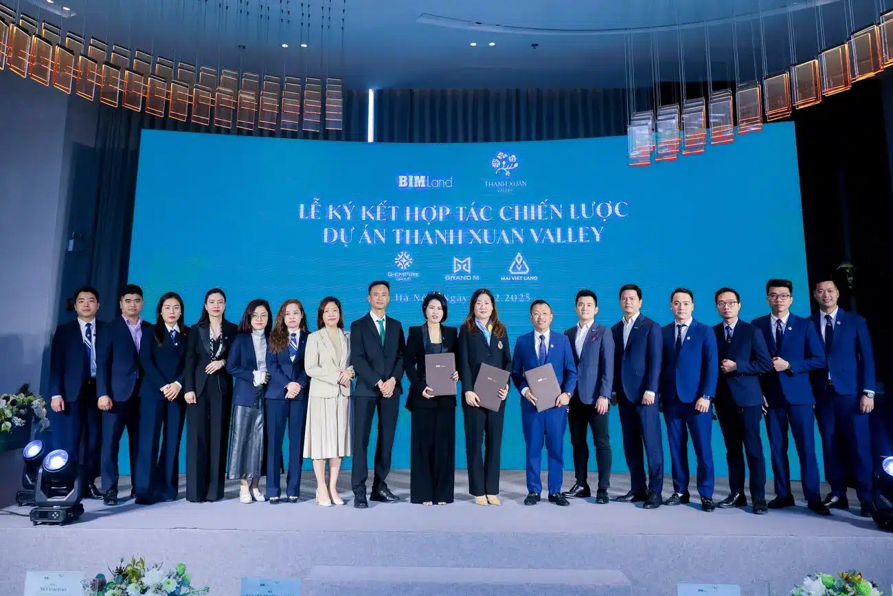 Lễ ký kết hợp tác chiến lược phát triển kinh doanh dự án Thanh Xuân Valley Vĩnh Phúc.